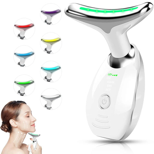 7 colors -Purpose Lifting And Firming Facial Massage Device Neck Face Massager Neck Face Beauty Device In Portable Face Massager