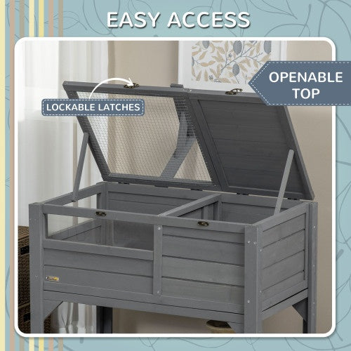 Perch, Shelf, Storage, Reptile Fence With Pallet, Light Support Frame, Grey