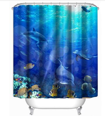 3D Colorful Shower Curtain Bathroom Curtain Bath Decor Shower Curtains