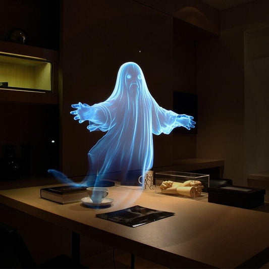 3D Hologram Fan Naked-eye Projector Holiday Gifts, Holiday Lighting, Party Lighting