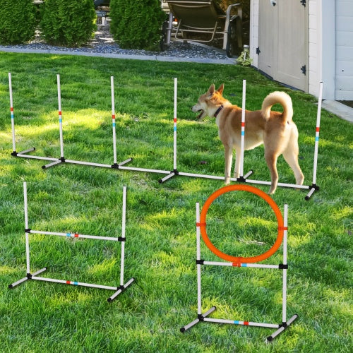 3PC Dog Agility Equipment Set, Obstacle Course Training Exercises For Dogs