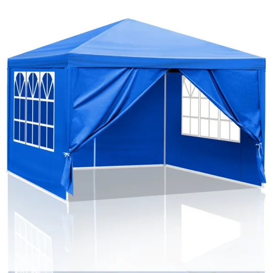 Waterproof Outdoor Canopy Patio Tent Party Tent For Wedding BBQ Cater Blue