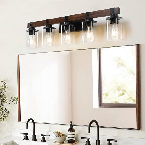 5 Lamps Farmhouse Dresser Lamps Rustic Bathroom Lamps Bathroom Wall Lamps - No Bulbs Unavailable Platforms
