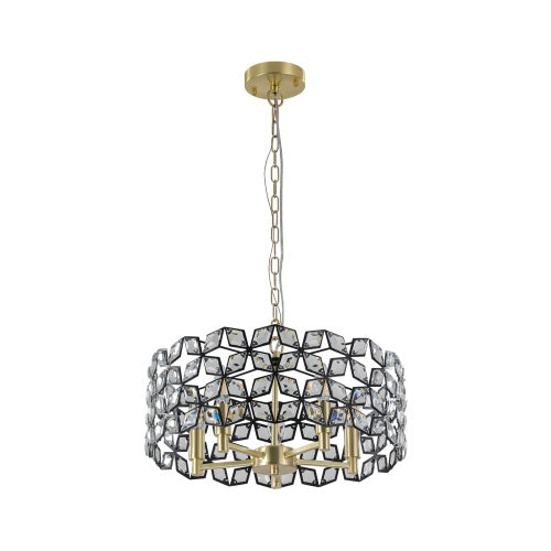 Modern Crystal Chandelier, Suitable For Living Room Round Crystal Lamp Luxury Home Decoration Lamps-Unusable Platform