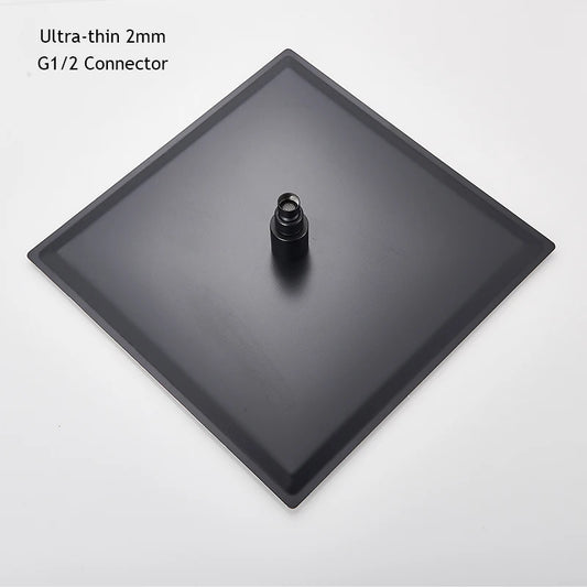 Shower Head 16 Inch Luxury Ultrathin Rainfall Shower Head Stainless Steel Chrome Nickel Bathroom Faucet Accessory