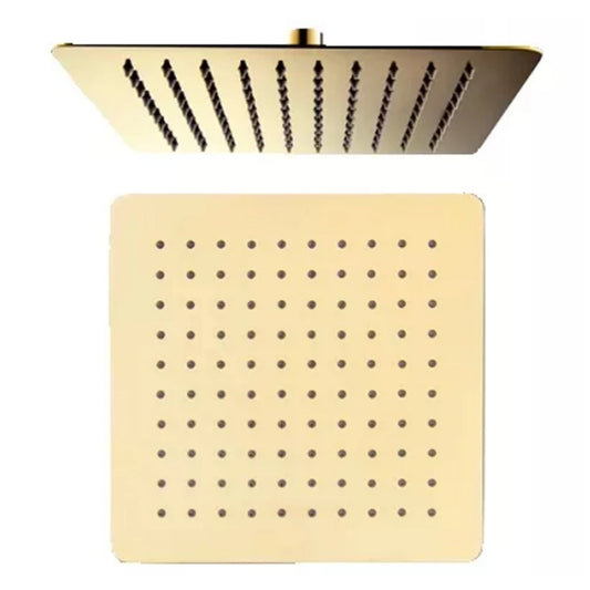 Stainless Steel Black Bathroom Ultrathin Rain Shower Head 8/10/12 Inch Wall & Ceiling Square Rainfall Shower Head Rose Gold,Gold