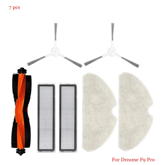 Accessories For Dreame F9 Pro D9 Max Robot Vacuum Cleaner Replacement Main Side Brush HEPA Filter Mop Pad Spare Parts Accessory
