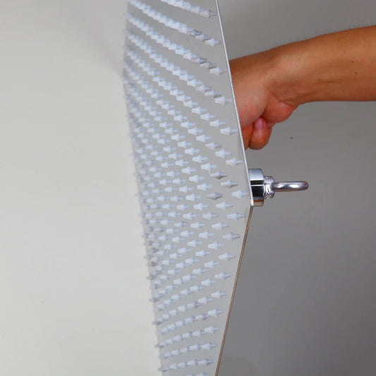 KEMAIDI 24 Inch Large Rainfall Shower Head High Pressure Square Stainless Steel Showerhead with Silicone Nozzle Water Saving