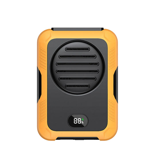 1pcs 6000mAh Portable Waist Clip Fan Belt Fan Body Fan Wearable Personal Mini Fans With USB Charging Cable