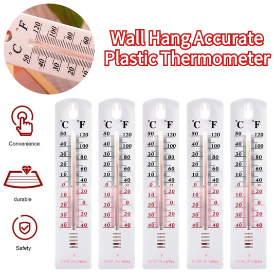 Wall Hang Accurate White Plastic Thermometer Durable Greenhouse Office Room Thermometer Temp Meter Greenhouse