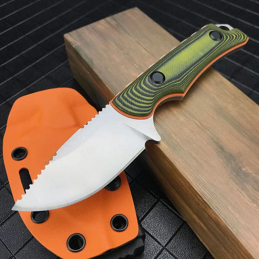 BM 15017 Outdoor Self Defense Fixed Blade Hunter Knife with Kydex Sheath G10 Handle Survival Camping Small Multitools Knife