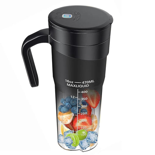 Portable Fruit Juicer 6 sharp Blades Rechargeable Personal Multifunctional Handheld Mini Blender Cup for Shakes and Smoothies