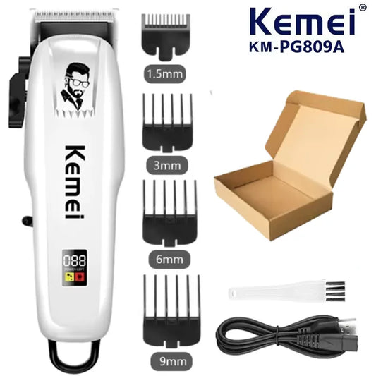 Kemei Professional Hair Clipper Rechargeable Hair Trimmer For Men Shaver Hair Cutting Machine Barber Accessories Cut Machin