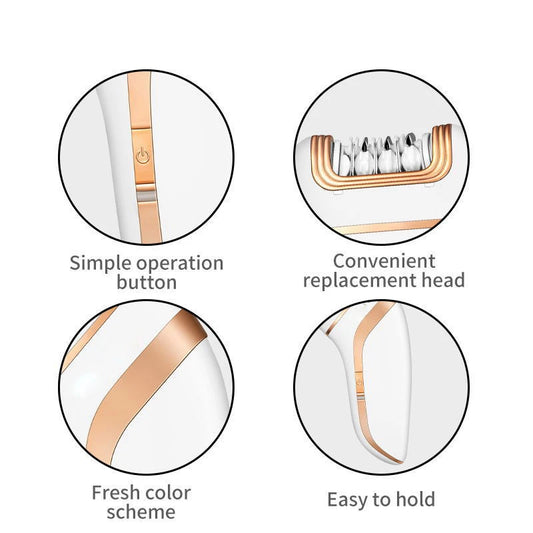 Kemei Women Epilator Electric Hair Removal Facial Body Lady Leg Bikini Legs Arms Armpit Hair Remover Underarms Rechargeable