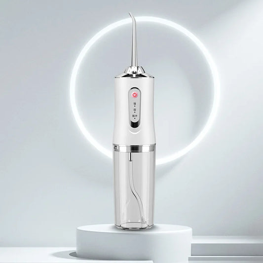  Dental Floss Portable Cordless Oral Irrigator Cleaning 3 Modes Waterproof Rechargeable Dental Cleaner With 4 Nozzles Clean Gum