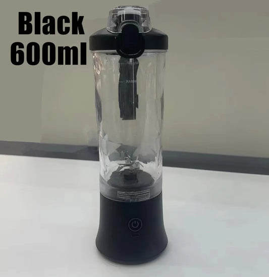 New Portable Blender 600ML Electric Juicer Fruit Mixers 4000mAh USB Rechargeable Smoothie Mini Blender Personal Juicer colorful