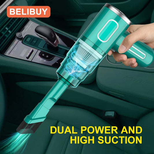 BELIBUY Home Appliance Powerful suction Car Vacuum Cleaner Portable Powerful Cordless Vacuum Cleaner Household Carpet Cleaner