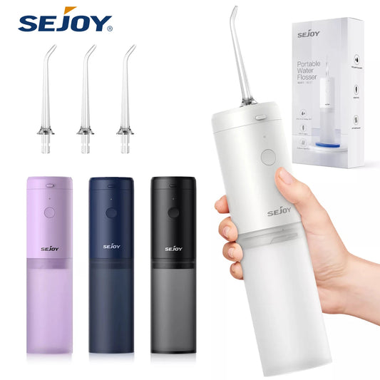 Sejoy Irrigator Dental Mouth Washing Machine Travel Portable Water Flosser Teeth Whitening  IPX7 Waterproof Teeth Cleaning Tools