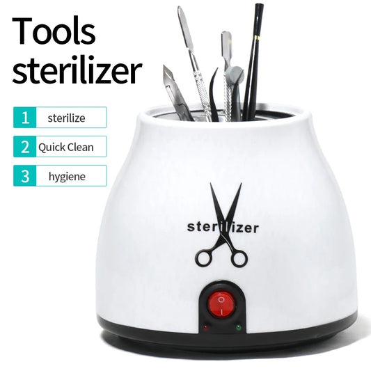 Metal Tool Sterilizer Pot 100W Home High Temperature to Clean Disinfectant Jar Rapid Sterilization Suitable For All Metal Tools