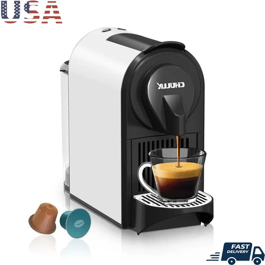 Mini Espresso Machine Nespresso Compatible High Pressure Pump Automatic Coffee Maker Single Serve Espresso Lungo Easy Clean