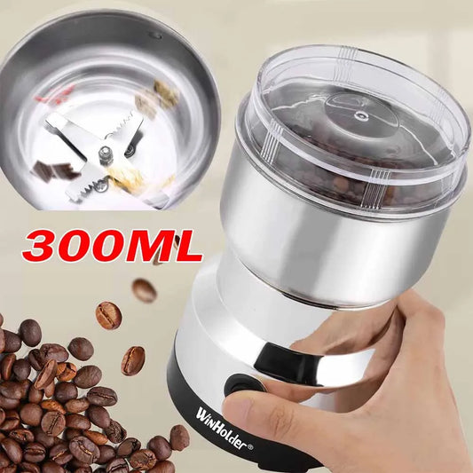 Powerful Home Electric Coffee Bean Grinder Nut Seed Herb Grind Spice Crusher Mill Blender Machine Stainless Steel