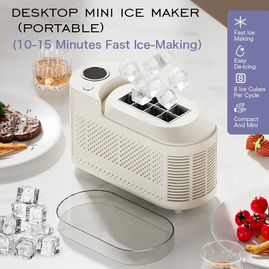Small Ice Maker Mini Convenient Home Dormitory Office Camping Portable Ice Automatic Ice Making Box ice machine 110V/220V