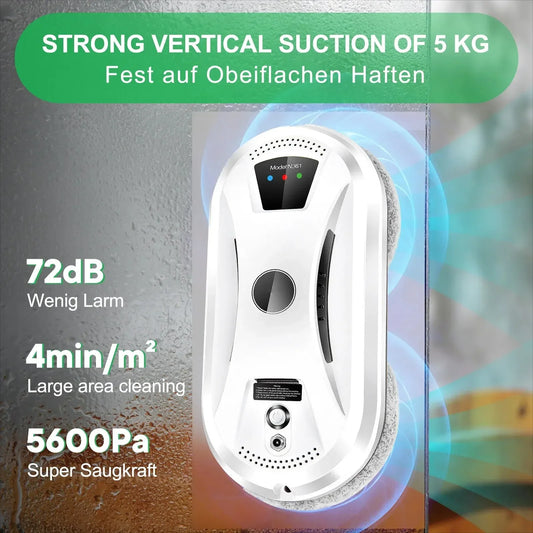 Smart Window Cleaning Robot  Automatic Electric Glass Washer With Remote Control Vacuum Robot Cleaner for Home