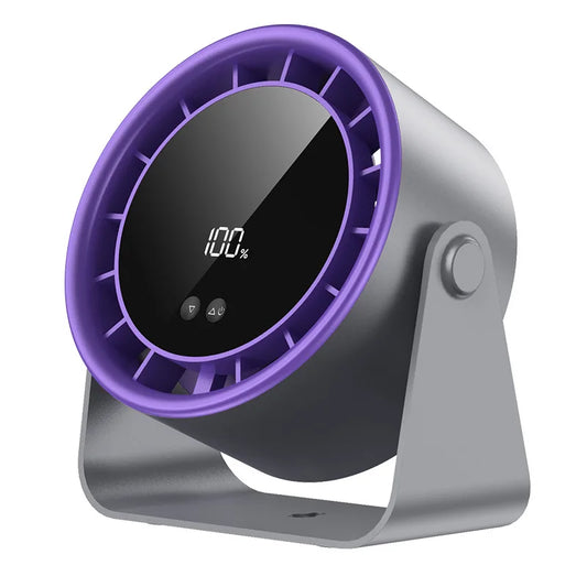 Xiaomi Desktop Fan High-speed 100 Speed Adjustable Circulating Fan Charging Digital Display Turbine Wall Mounted Desktop Fan