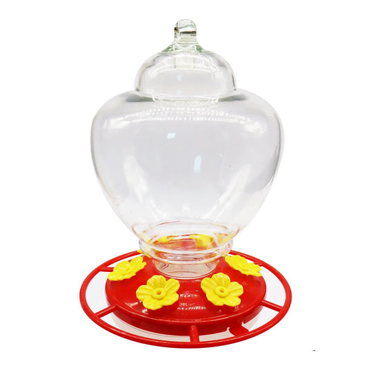 Painted  Bird Water Feeder Bottle Outdoor Garden Hanging Hook Flower Hummingbird Feeder Drinker Dispenser Cup Bowls Pet Supplies