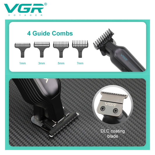 VGR Hair Trimmer Professional Hair Clipper Rechargeable Clipper Adjustable Hair Cutting Machine Electric Clipper for Men V-930