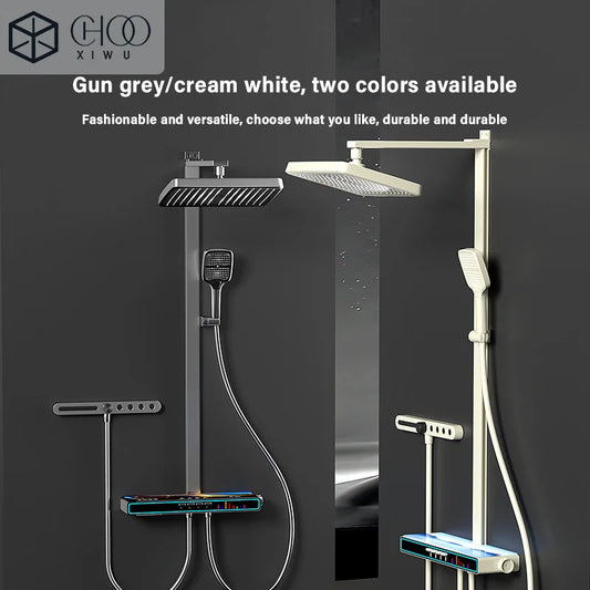 Multifunctional bathroom music shower set, 5.3 Bluetooth technology, 4000mAh large capacity, new bathroom experience