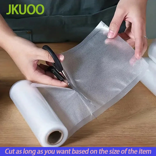 JKUOO Vacuum Sealer Bags Rolls for Food - Freezer Roll Bags - Food Saver Compatible with Vacuum Sealer Machines