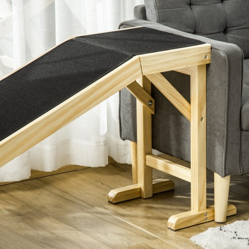 Ramp For Dog Bed, Pet Ramp For Dog With Non-slip Carpet And Top Platform