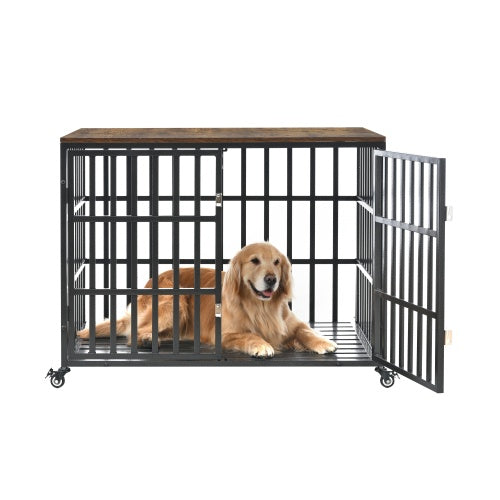 Heavy Duty Dog Crates Are Suitable For Large Medium-sized Dogs