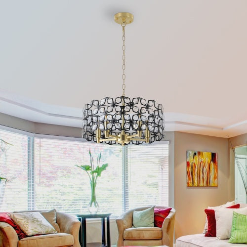 Modern Crystal Chandelier, Suitable For Living Room Round Crystal Lamp Luxury Home Decoration Lamps-Unusable Platform