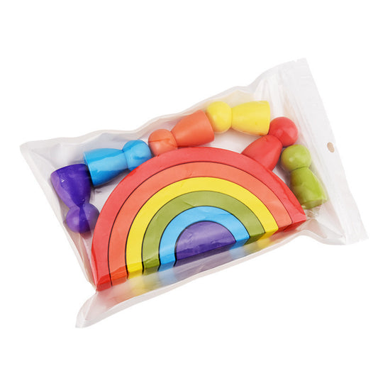 Rainbow arched building blocks