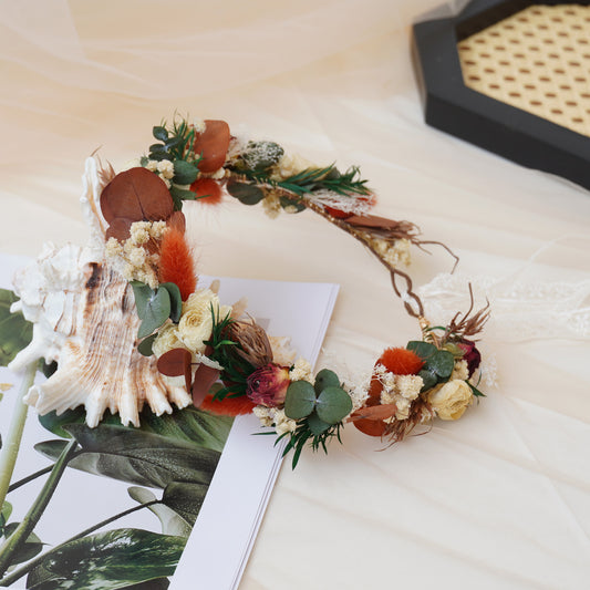 Baby Breath Crown, Dried Crown, Bride Crown, Wedding Crown, Daily Crown, Party Crown, Birthday Crown