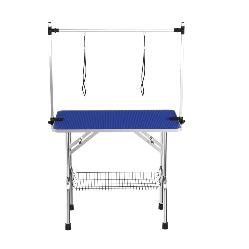 36 Inch Folding Dog Pet Grooming Table Heavy Duty Stainless Steel Pet Dog Cat Grooming Table