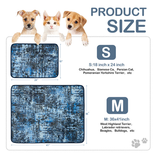 Qeils Washable Pee Pads For Dogs, 2 Pack Reusable Puppy Pads Super Absorbent Leakproof Dog Training Pads, Non-Slip Potty Pads For Floor, Crate, Couch, Whelping Pads Litter Mat Puppy Supplies