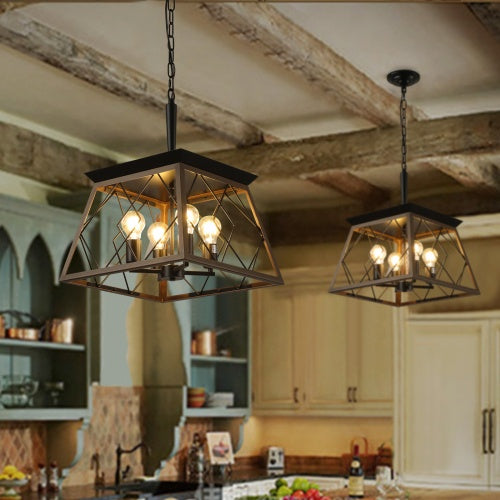Farmhouse Chandelier 4 Lights Vintage Antique Chandelier Lamps -no Bulbs-Unusable Platform
