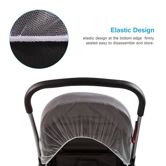 Lovely Baby Stroller Pushchair Mosquito Insect Net Safe Mesh Pram Protector