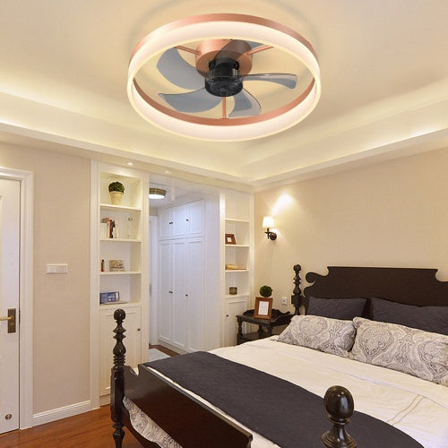 Ceiling Fan With Light Dimmable LED Recessed Mount Slim Modern Ceiling Fan Unavailable Platforms