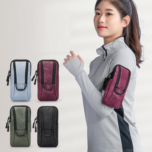 Arm bag for running sports, mobile phone, fitness equipment, wrist bag, outdoor cycling, waterproof arm bag, men's and women's phone bags