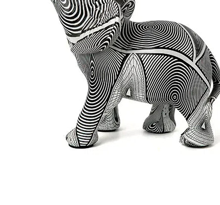 Graffiti Colorful Elephant Ornament Creative Resin Crafts Home Entrances Large Desktop Artworks Decorative Gifts