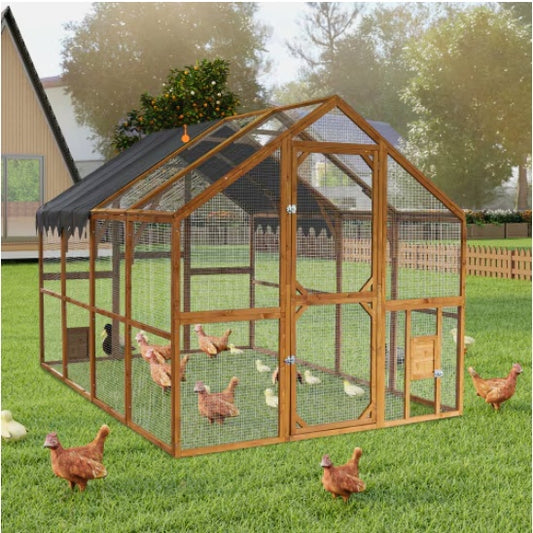 Outdoor Chicken Coop Enclosures Large Kitten Playpen With Platforms,Upgrade Waterproof Cover