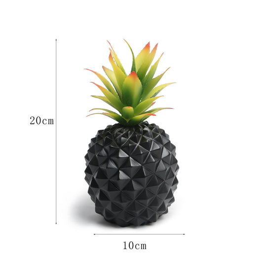 Black pineapple plant green plant office desk decoration