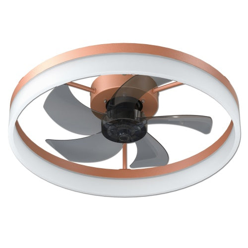 Ceiling Fan With Light Dimmable LED Recessed Mount Slim Modern Ceiling Fan Unavailable Platforms