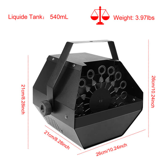 1Pc Automatic Bubble Machine 25W Pro Bubble Blower Maker With Handle For DJ DISCO Stages Wedding Kids Birthday Parties