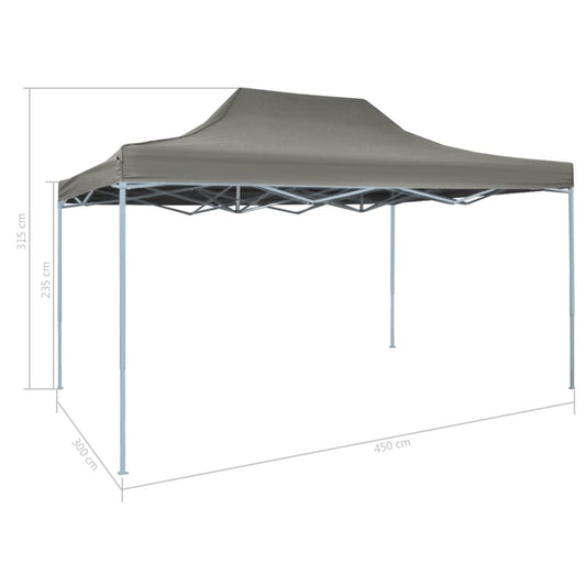 vidaXL Foldable Tent Pop-Up 9.8'x14.8' Anthracite