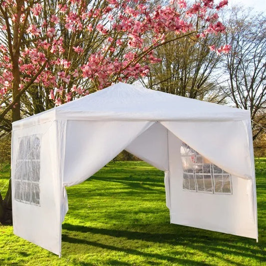 3X3M Four Sides Portable Home Party Use Waterproof Tent With Spiral Tubes Indoor